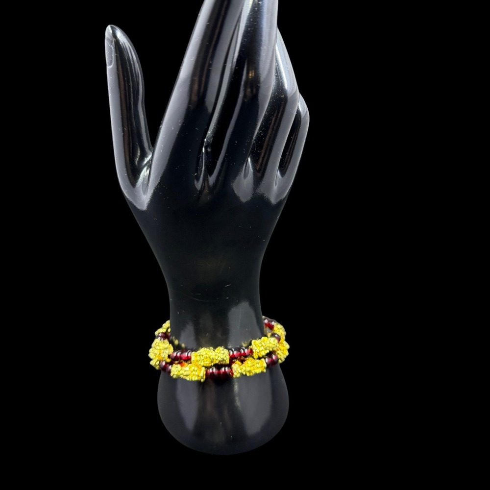 Gold Pixiu Bracelet Red Bead‎ Feng Shui Wealth Prosperity Lucky Stretch